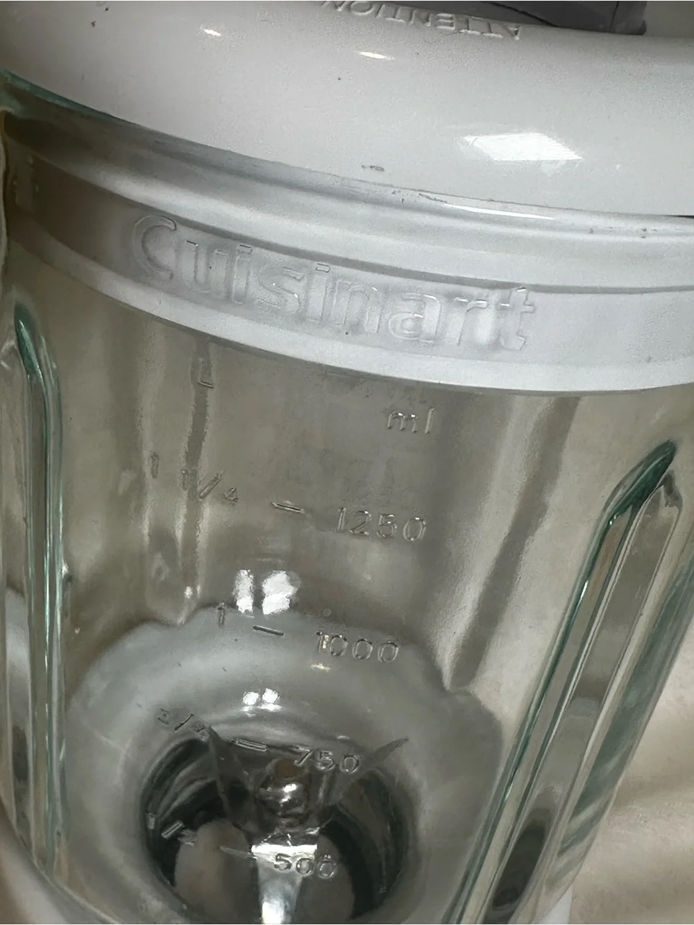 Cuisinart Smart Power Duet Processor Blender Glass Pitcher & Blade 5 Cups White